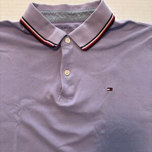 Tommy Hilfiger Men's Lavender Polo Shirt XL